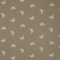 Musselin Schmetterlinge, Double Gauze, beige