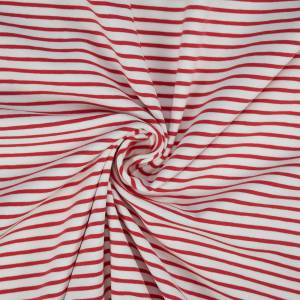 Jersey Mika, gestreift, 2,5mm und 5mm, rot/weiß