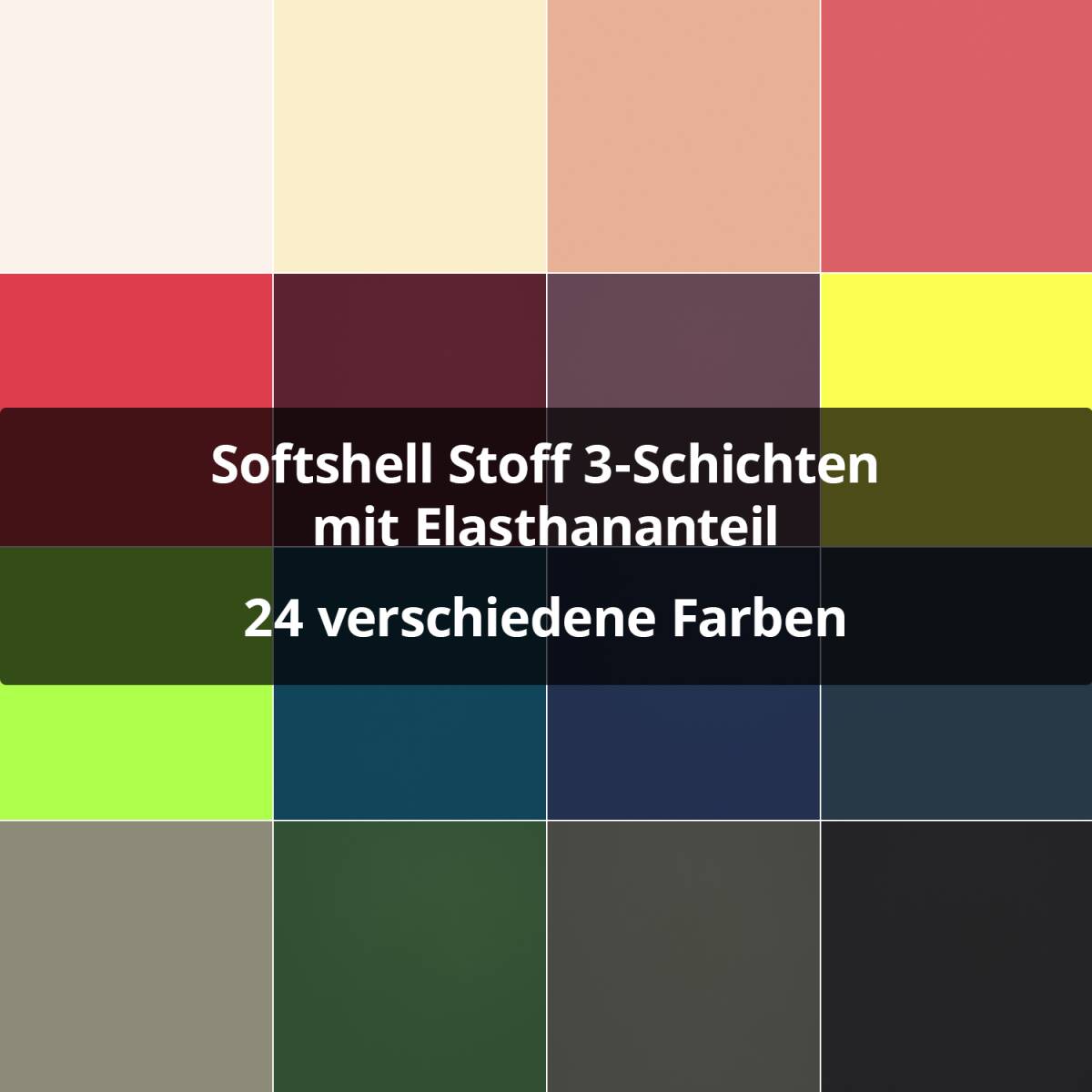 Softshell Stoff 3-Schichten mit Elasthananteil, uni