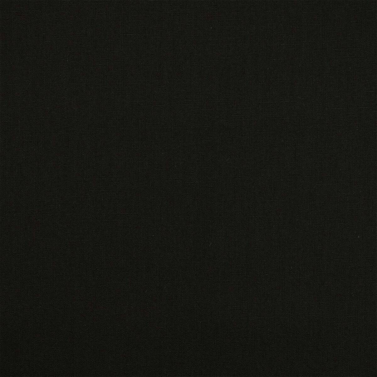 Baumwollstoff Popeline, uni schwarz box