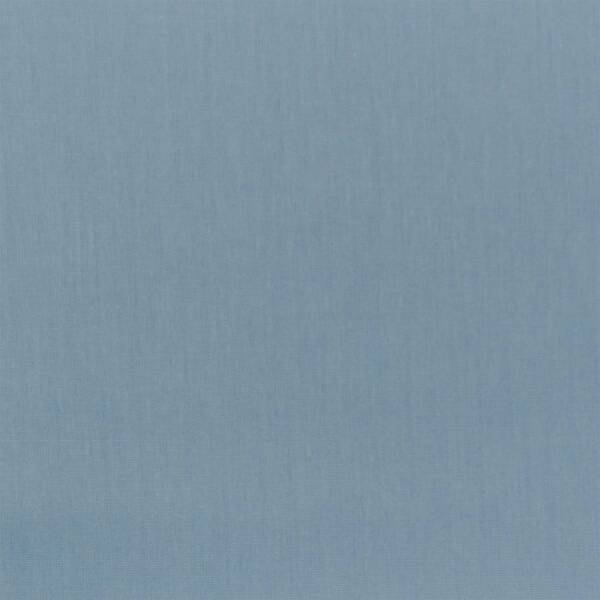 Baumwollstoff Popeline, uni rauchblau