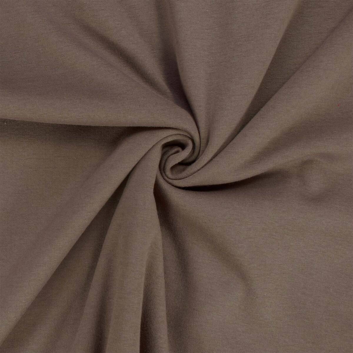 Alpenfleece Stoff, uni braun box