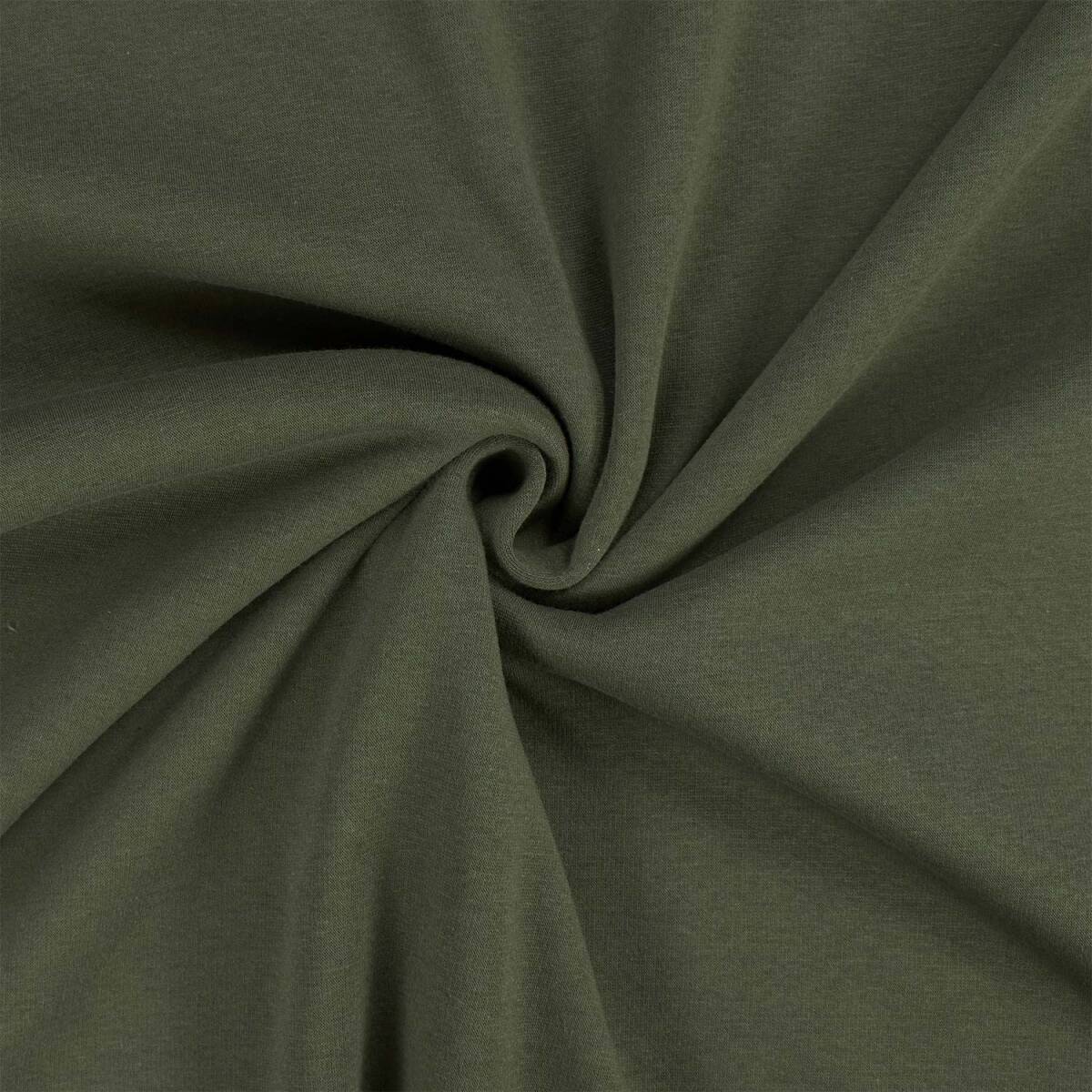 Alpenfleece Stoff, uni olivgrün box