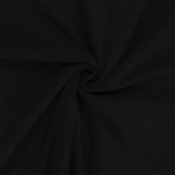 Alpenfleece Stoff, uni schwarz
