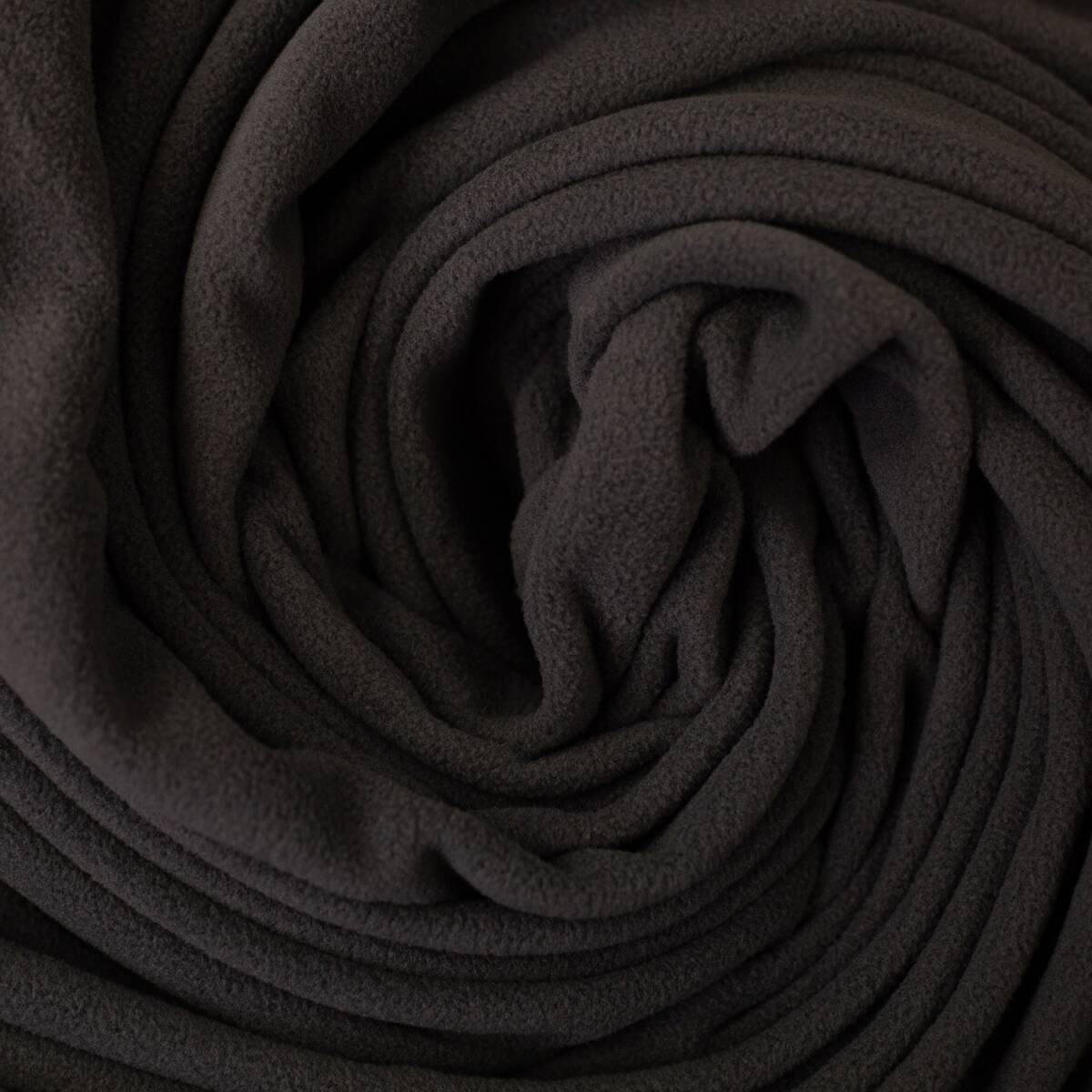 Microfleece Stoff Fiona, uni anthrazit box