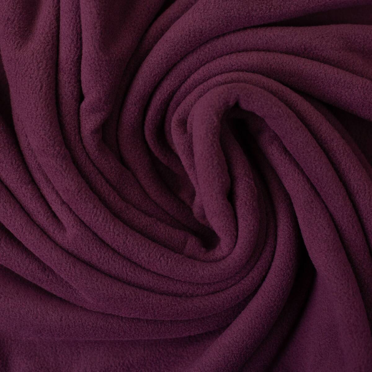 Microfleece Stoff Fiona, uni bordeaux box