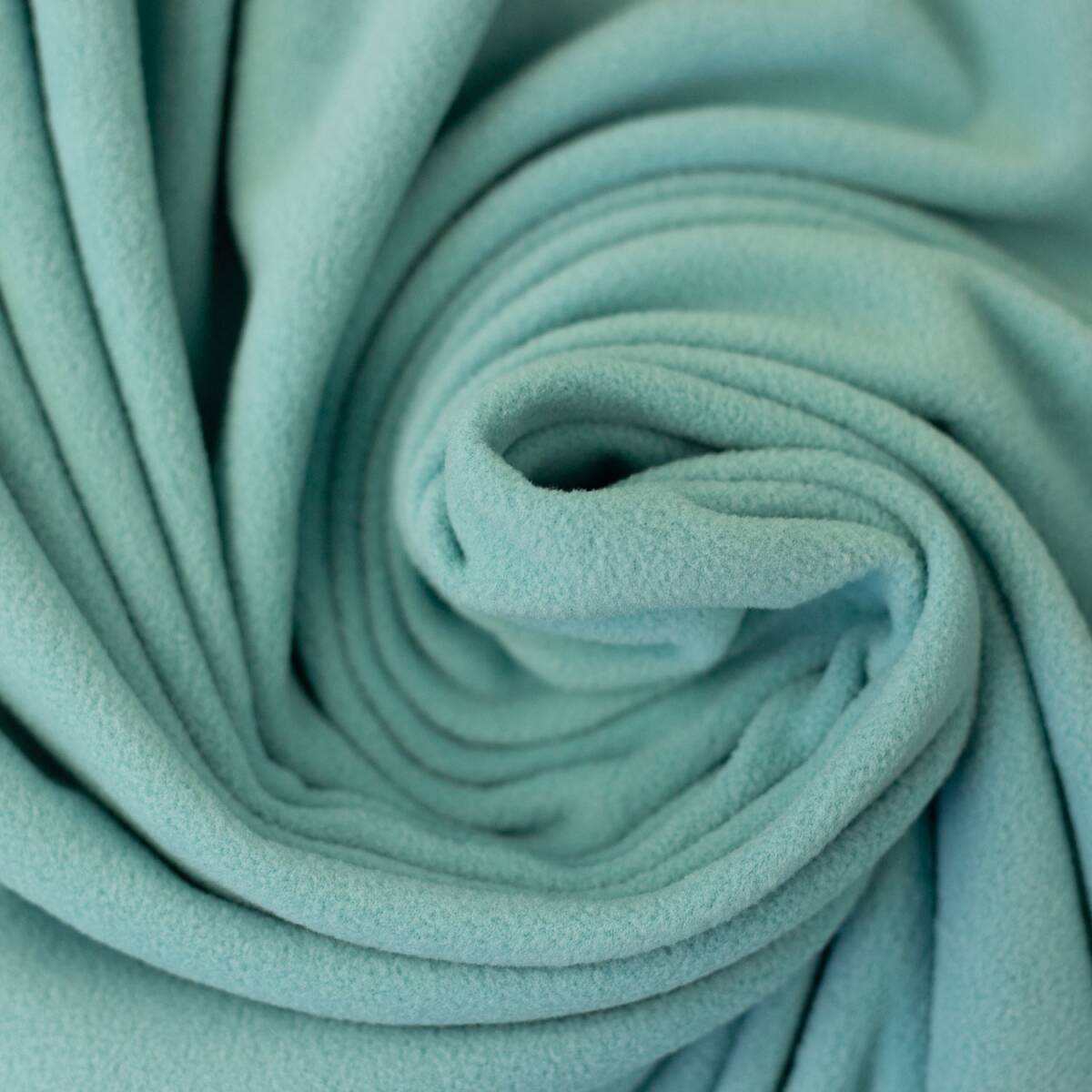 Microfleece Stoff Fiona, uni dunkelmint box