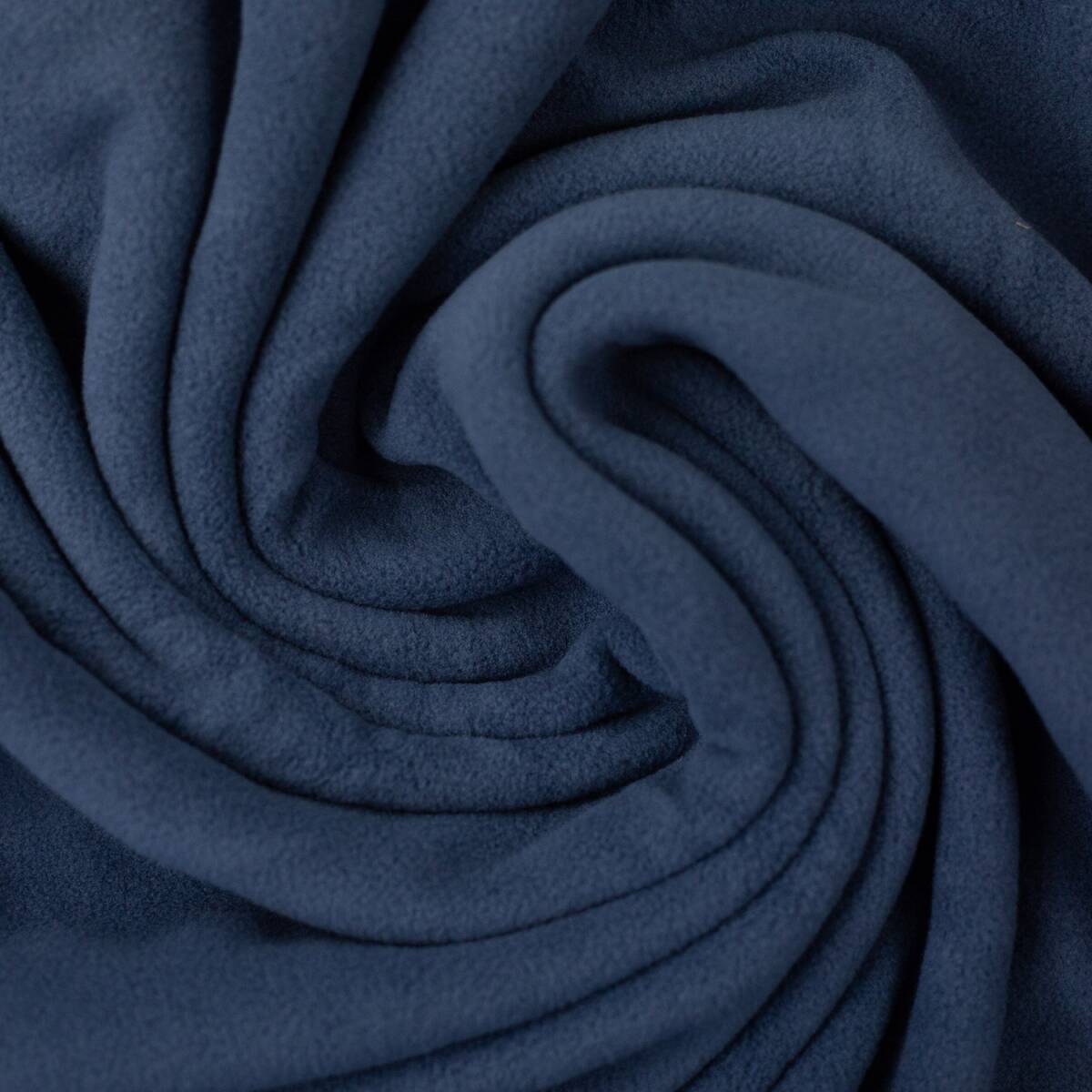 Microfleece Stoff Fiona, uni jeansblau box