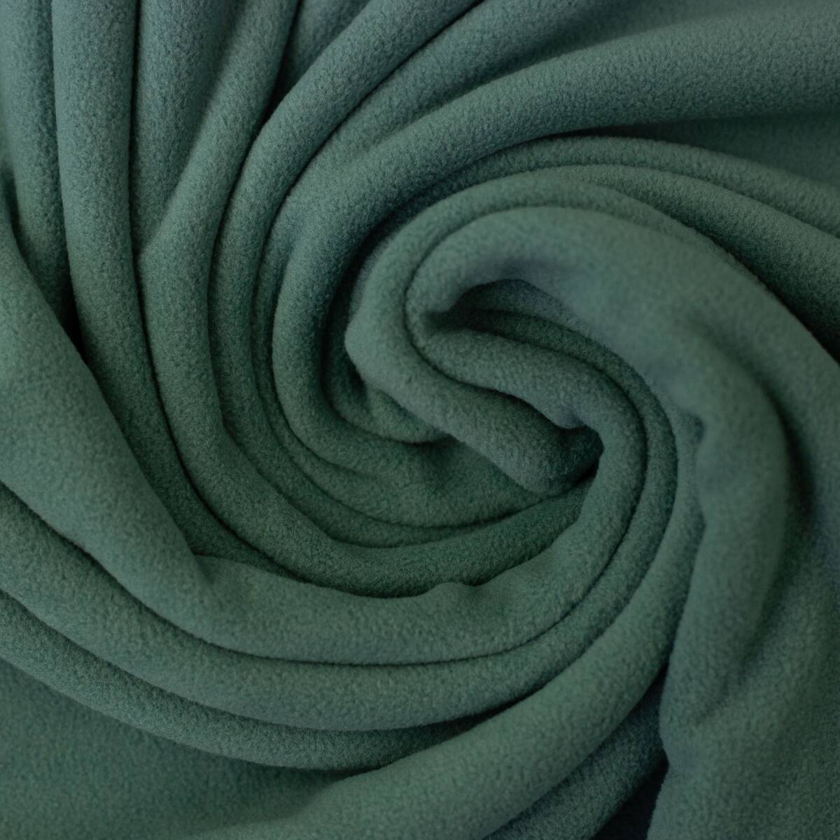 Microfleece Stoff Fiona, uni smaragd box