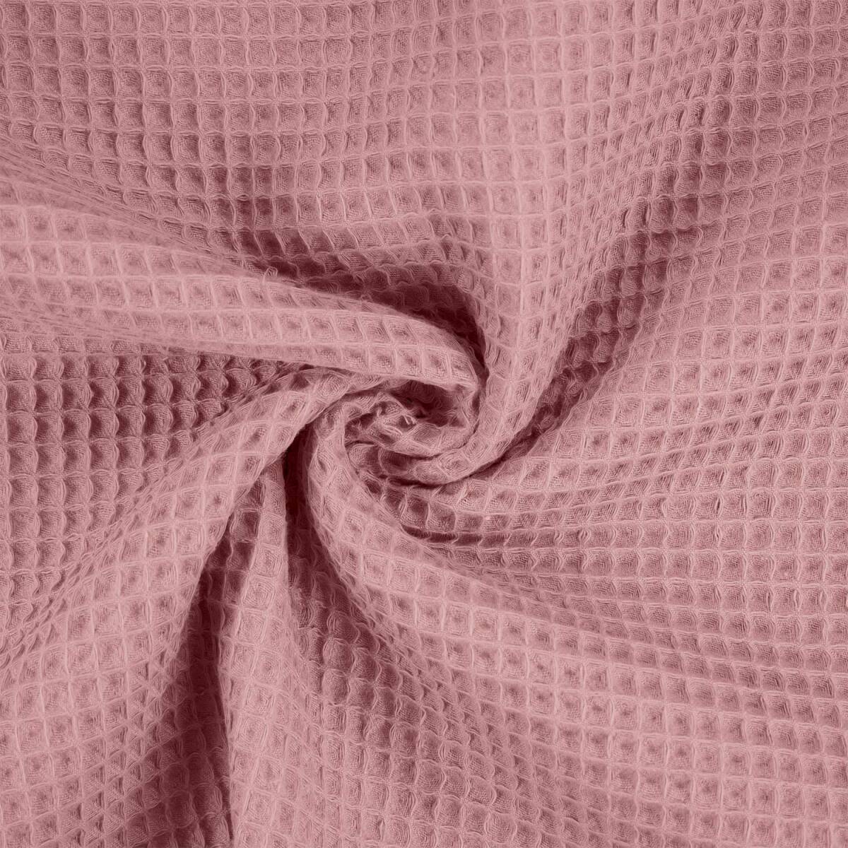 Waffelpiqué Stoff Nelson, altrosa box