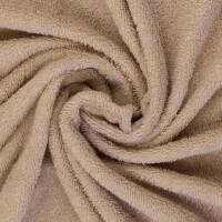 Frottee Stoff Ibiza, uni beige