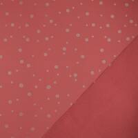 Softshell Stoff Punkte Reflexion, reflektierend, rot