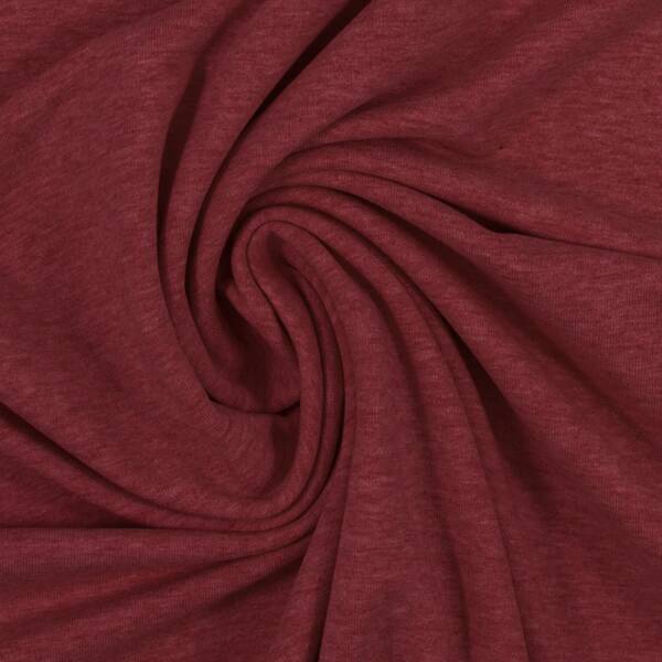 Jersey Vanessa melange, meliert burgundy