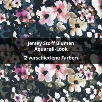  Jersey Blumen, Aquarell-Look
