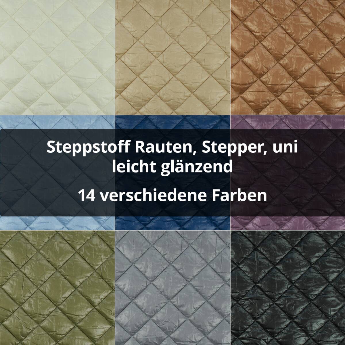 Steppstoff Rauten, Stepper, uni box