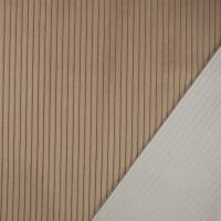 Cord Samt Stoff Wanja, uni beige
