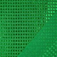 Paillettenstoff, Kreise 6mm, glänzend, grün
