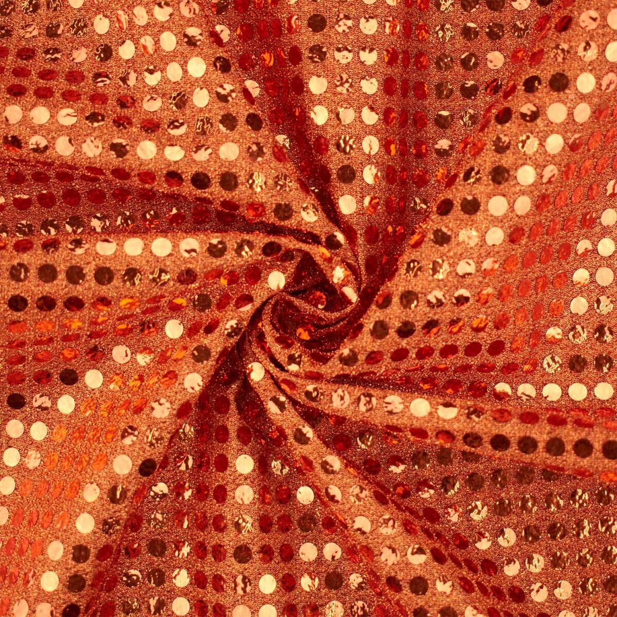 Paillettenstoff, Kreise 6mm, glänze box