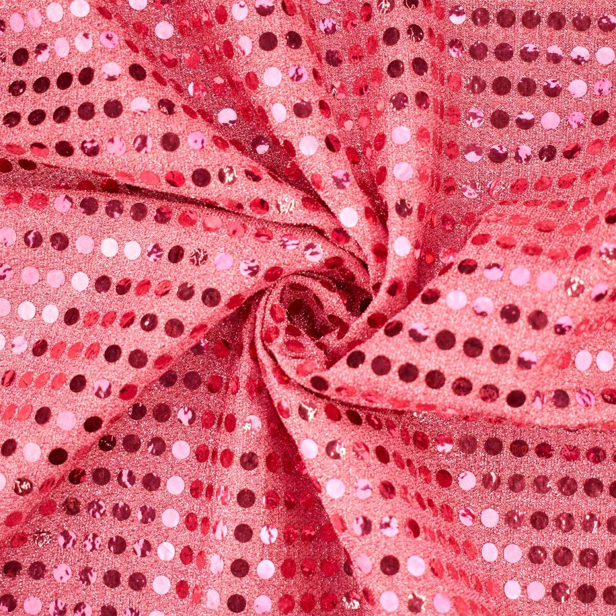 Paillettenstoff, Kreise 6mm, glänze box