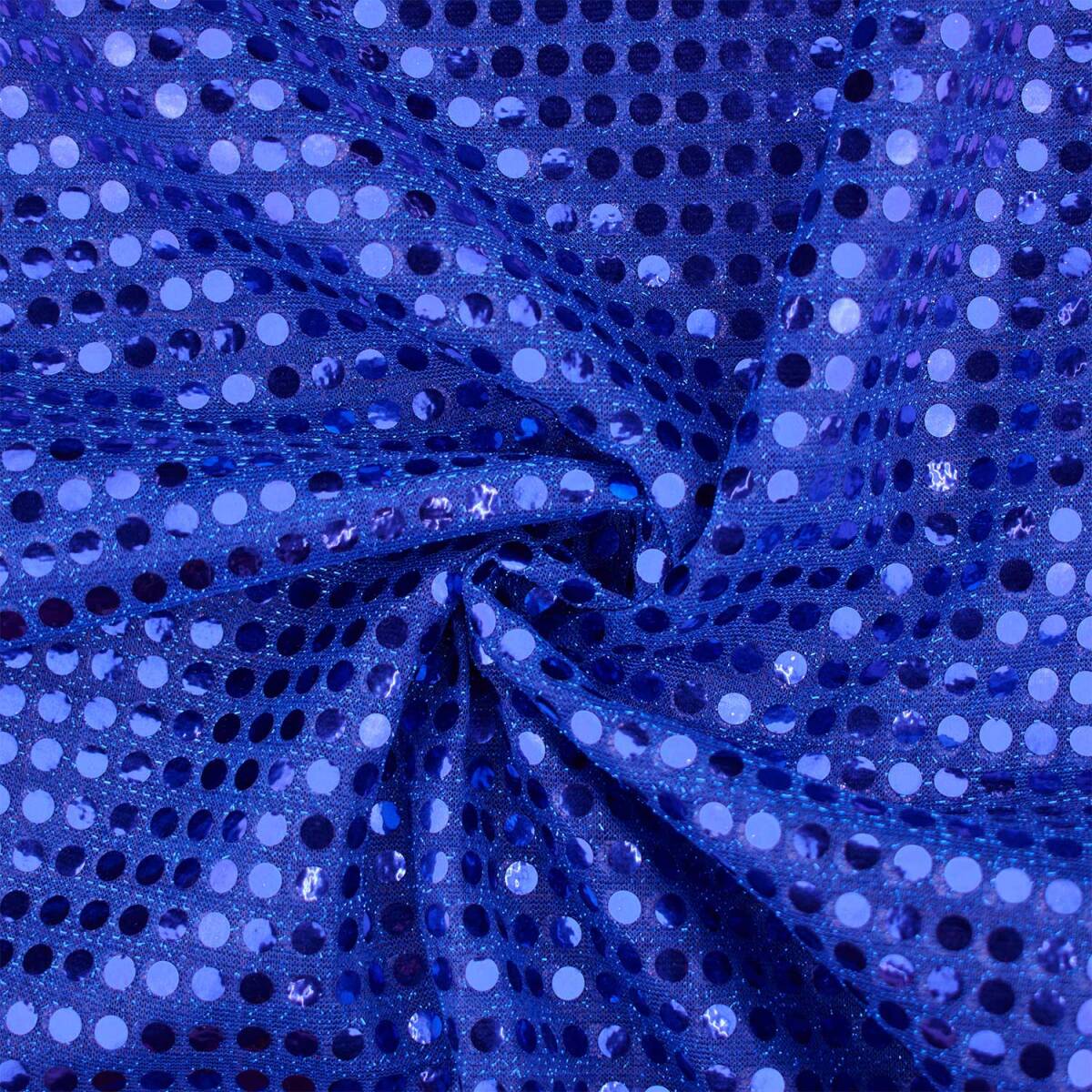Paillettenstoff, Kreise 6mm, glänze box