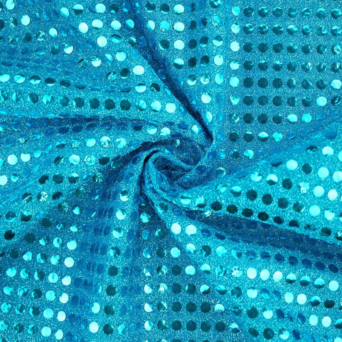 Paillettenstoff, Kreise 6mm, glänze box