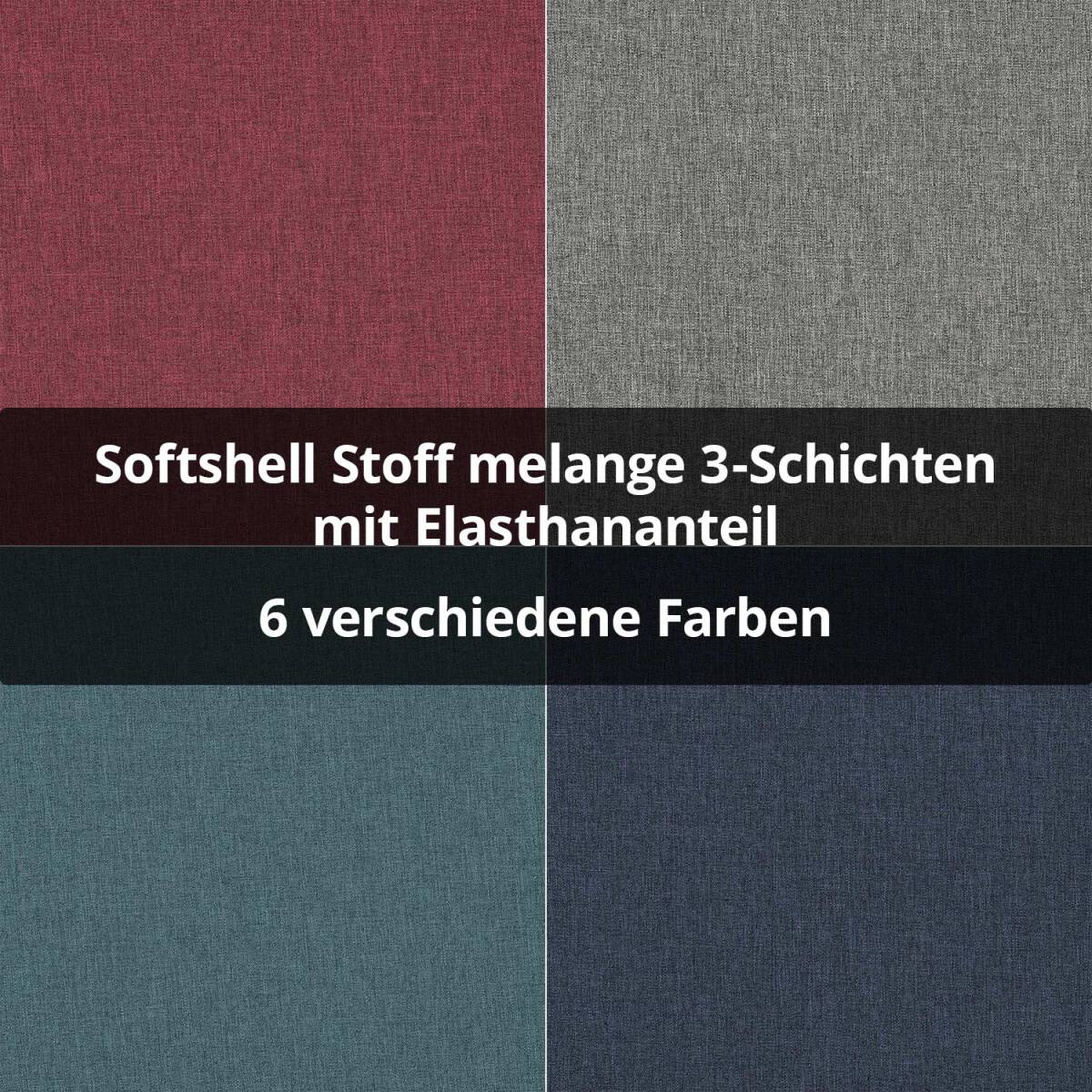 Softshell Stoff 3-Schichten melange, meliert mit Elasthanant