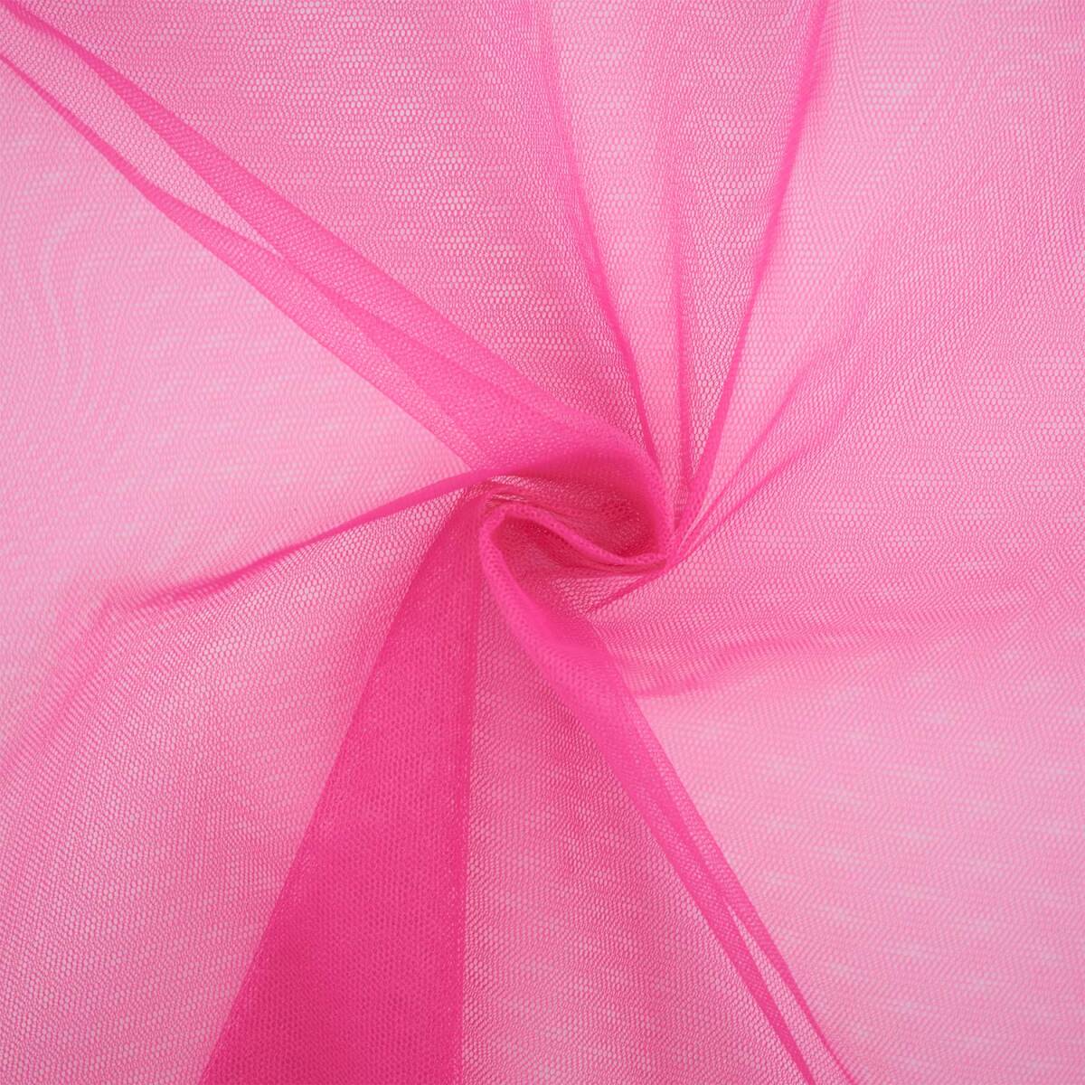 Tüll Stoff, standfest, uni pink box