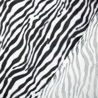 Tierfellimitat Stoff Zebra