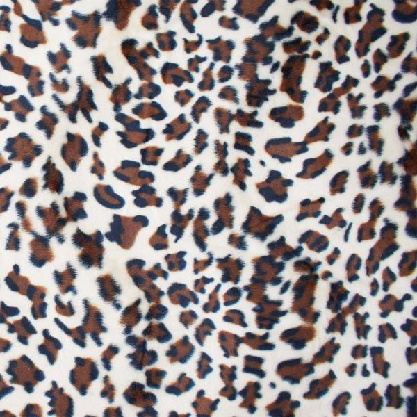 Tierfellimitat Stoff Leopard