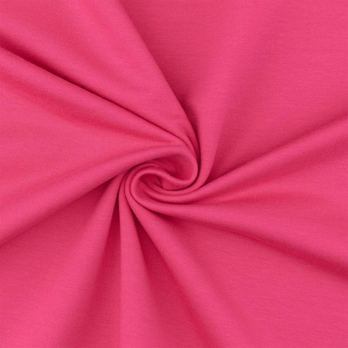 French Terry Stoff Clea, uni pink box