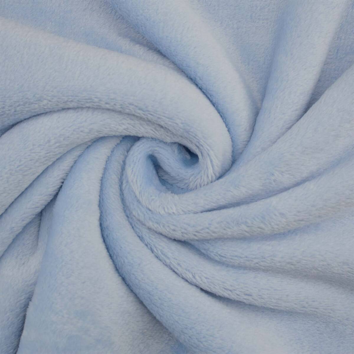 Wellness Fleece Stoff, uni hellblau box