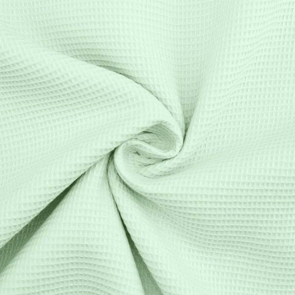 Waffelpiqué Stoff Mini, uni mint