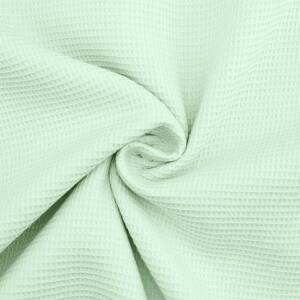 Waffelpiqué Stoff Mini, uni mint