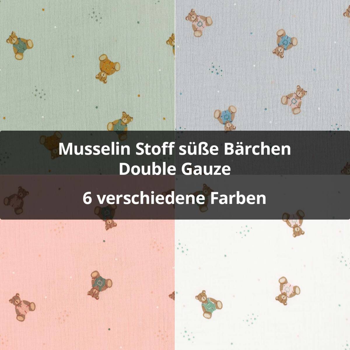 Musselin süße Bärchen, D box