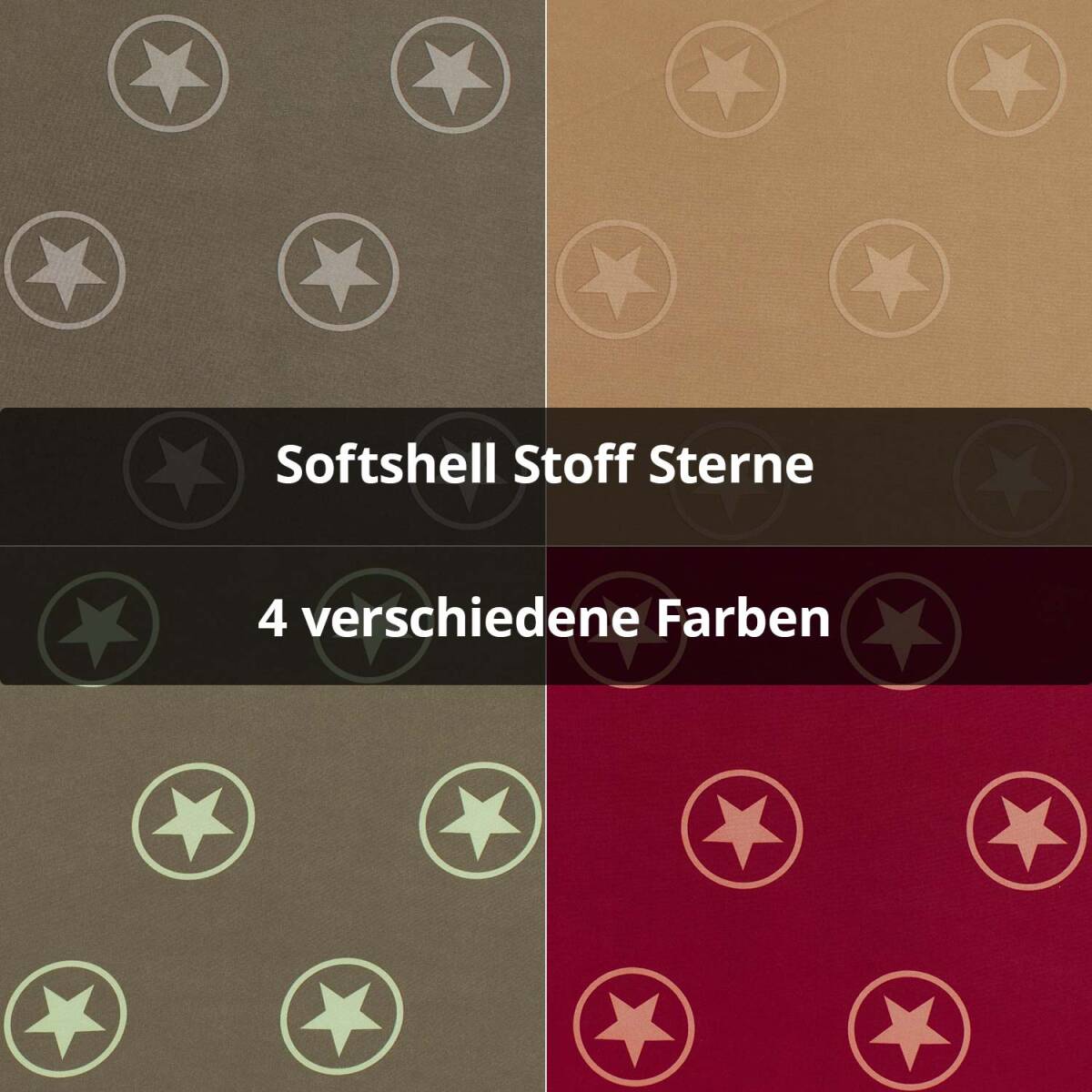 Softshell Stoff Sterne