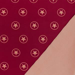 Softshell Stoff Sterne, rot