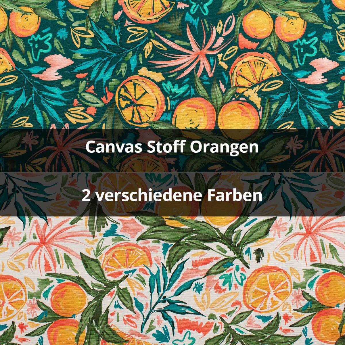 Canvas Stoff Orangen box