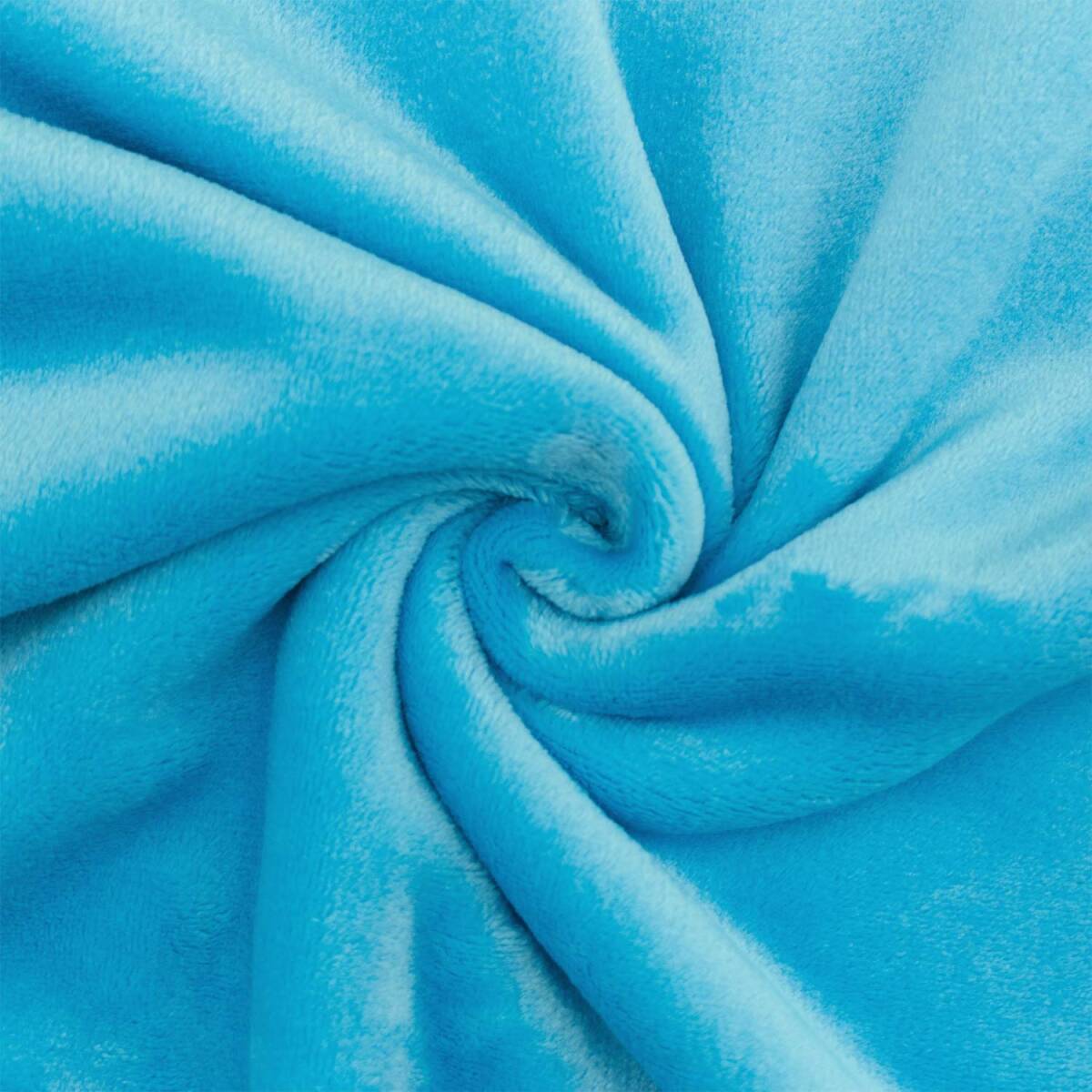 Wellness Fleece Stoff, uni türkisbl box