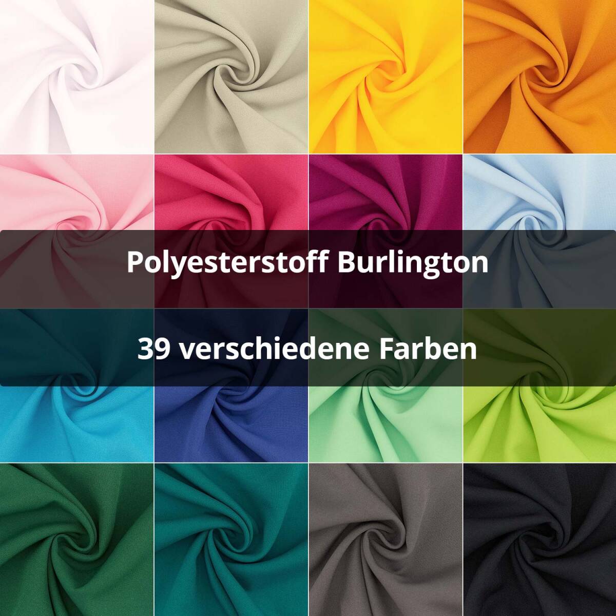 Polyesterstoff Burlington, uni box