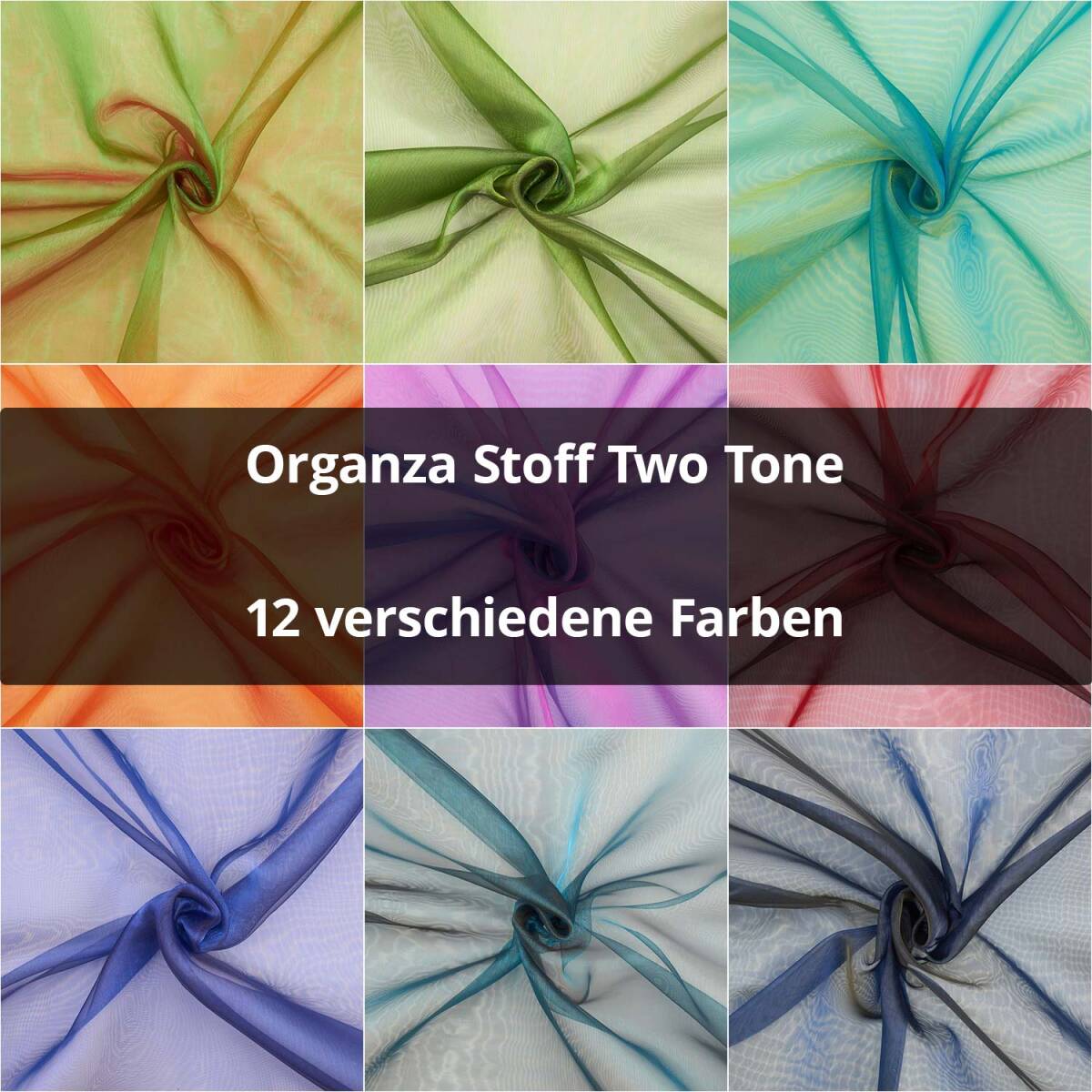 Organza Stoff Two Tone