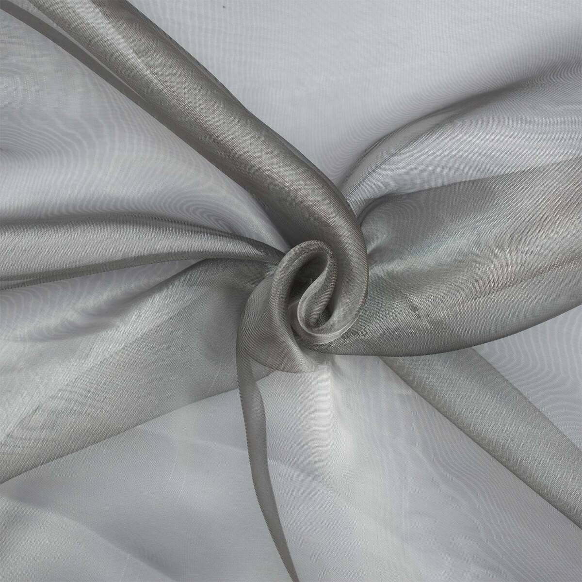 Organza Stoff Two Tone, silber/grau box