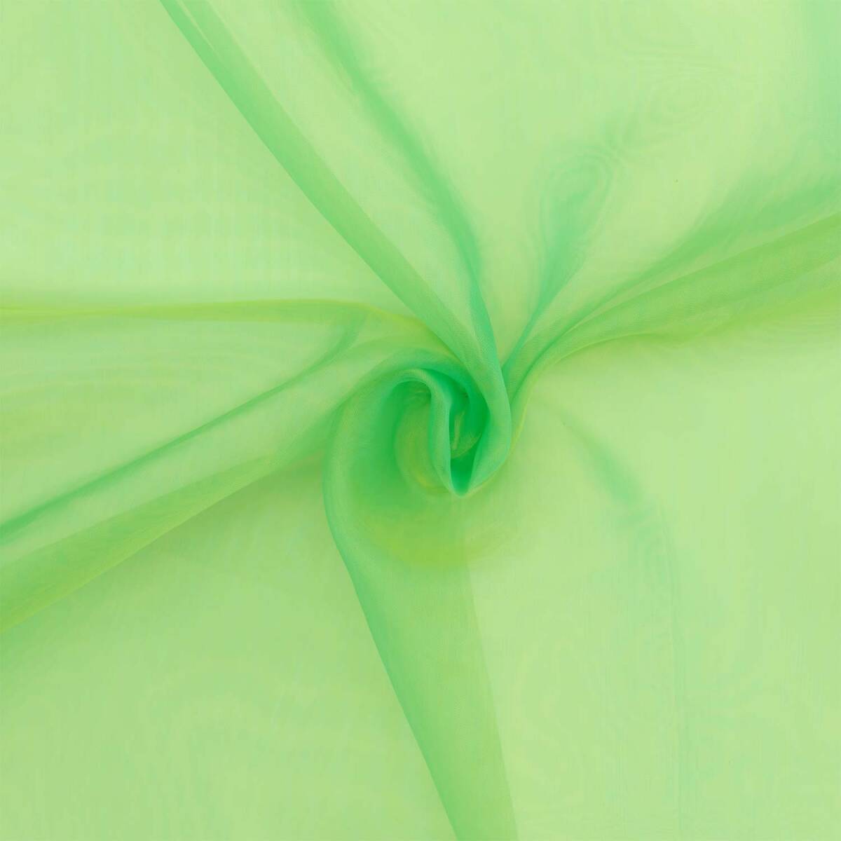 Organza Stoff Two Tone, hellgrün/ge box