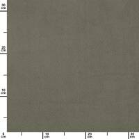 Microfleece Stoff mit Elasthananteil, uni altgrün