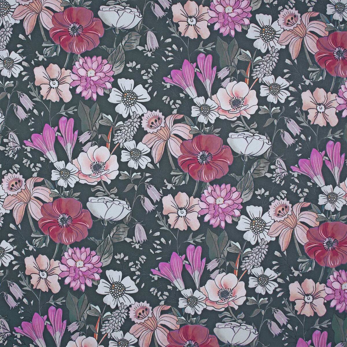 Softshell Stoff Blumen mit Elasthanantei box
