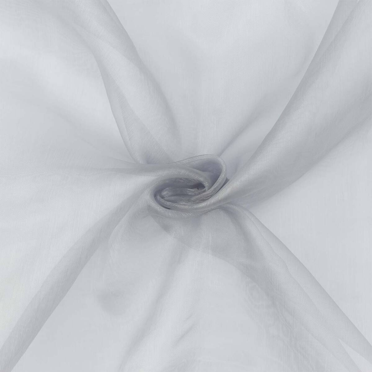 Organza Stoff, uni grau box