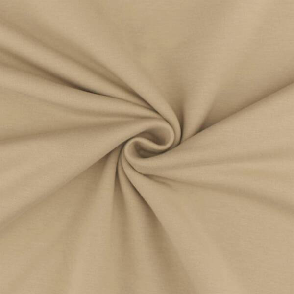 Sweatstoff Eike, angeraut, beige