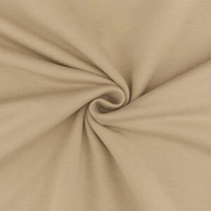 Sweatstoff Eike, angeraut, beige