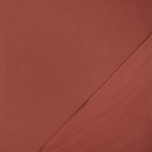Sweatstoff Eike, angeraut, uni ziegelrot