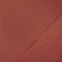 Sweatstoff Eike, angeraut, uni ziegelrot