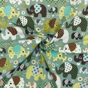 Jersey Elefanten mint/bunt